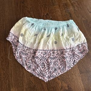 NWT surf gypsy strapless bandana tie dye top size small